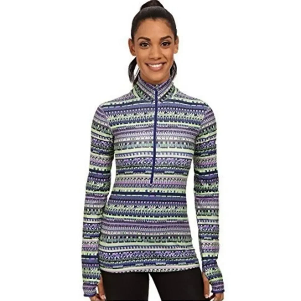 Nike Pro Warm Patterned Half Zip Jacket